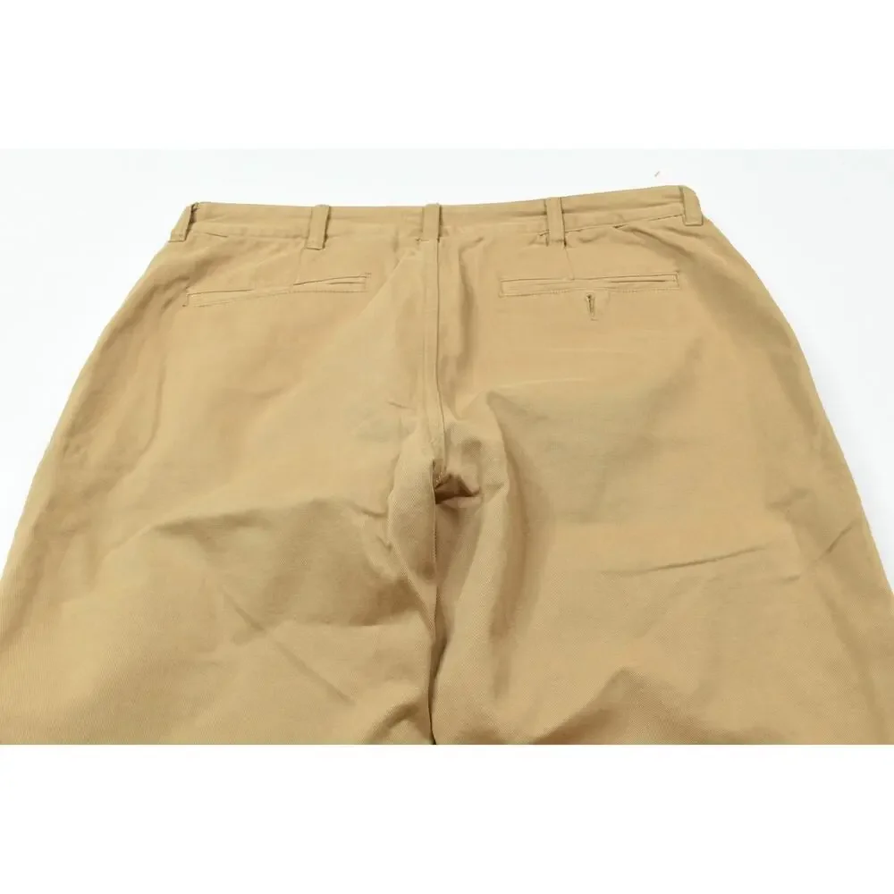 Taylor Stitch Chino Pants Mens 33 (34x35) Beige Straight Leg Slim Fit Cotton
